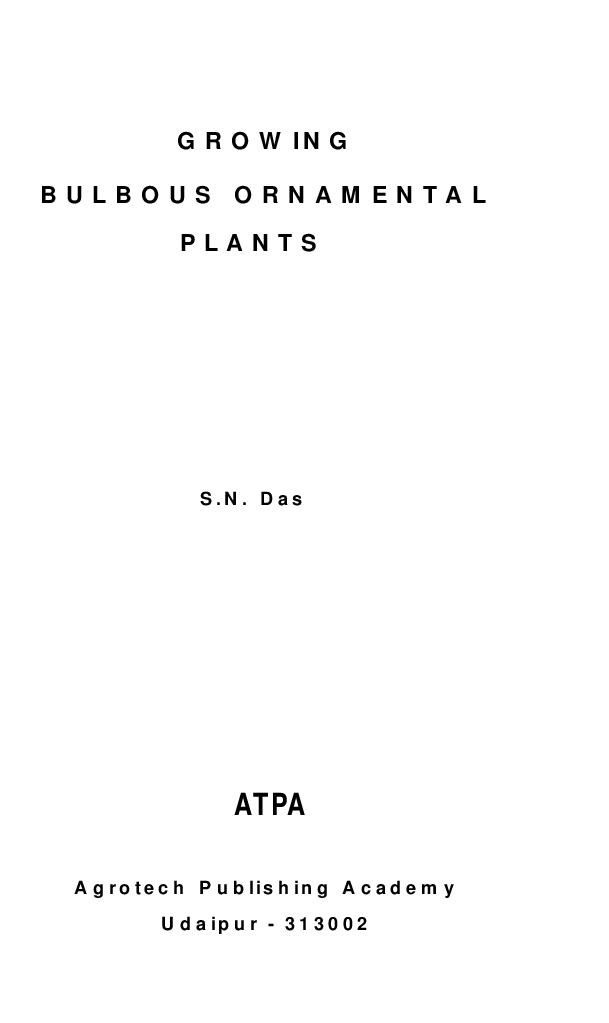 Growing Bulbous Ornamental Plants - Page 2