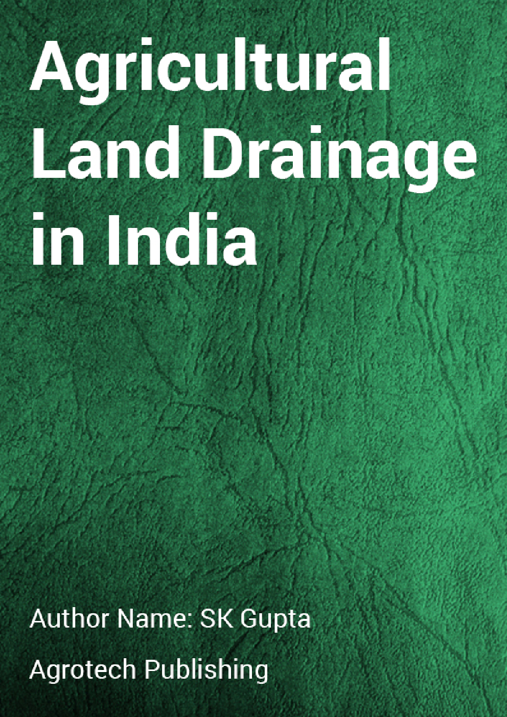 Agricultural Land Drainage in India - Page 1