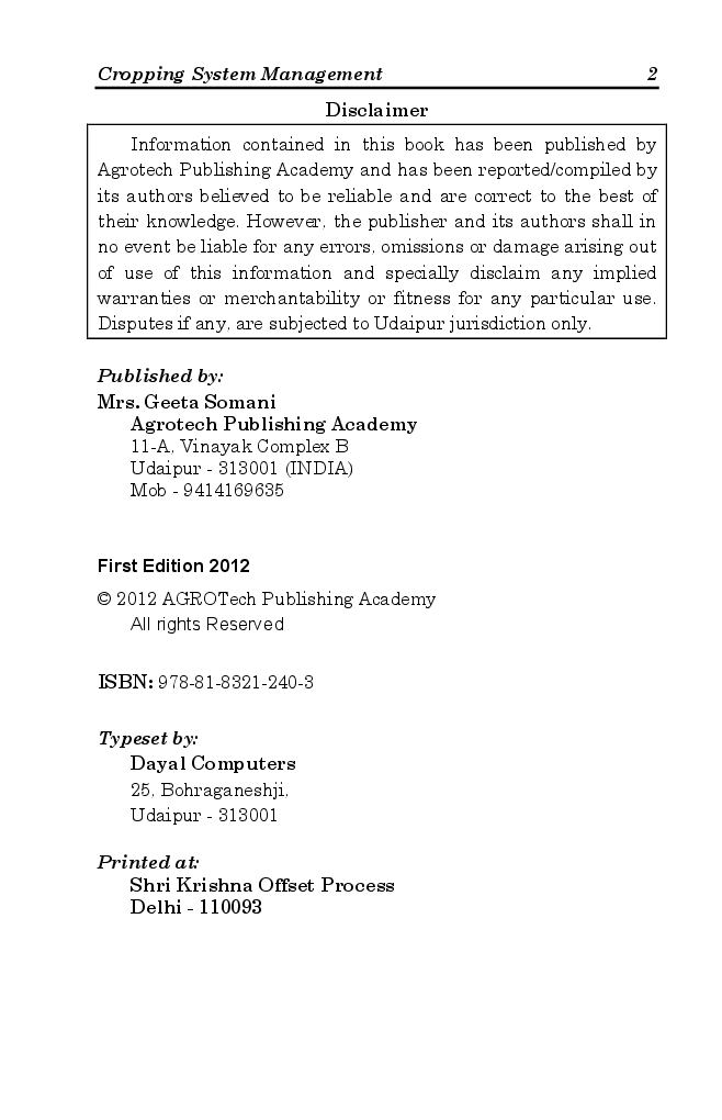 Cropping System Management - Page 3