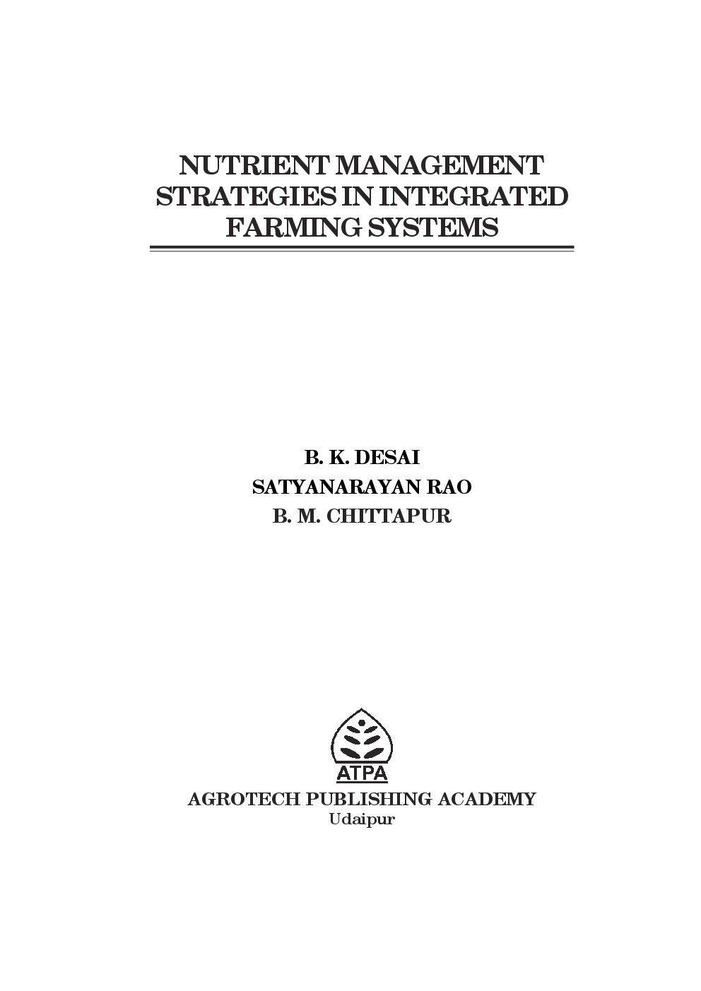 Nutrient Management Strategies in integrated farming Systems - Page 2
