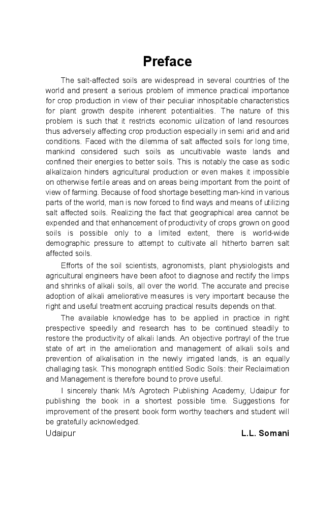 Sodic Soils- Their Reclamation and Management - Page 4
