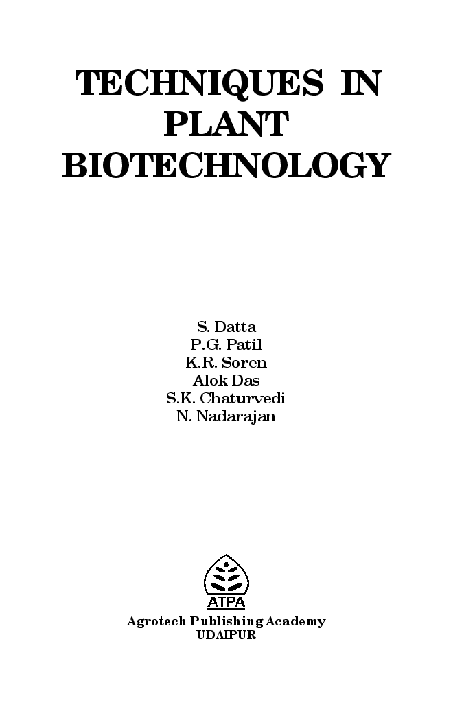 Techniques in Plant Biotechnology - Page 2