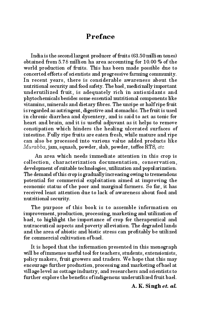 The Bael : A Potential Underutilized Fruit for Future - Page 4