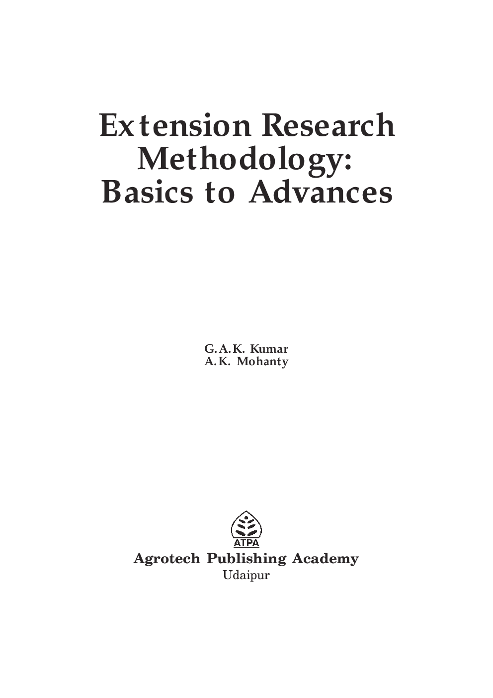 Extension Research Methodology Basics to Advances - Page 2
