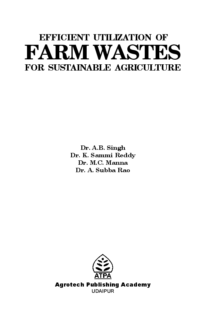 Efficient  Utilization  of Farm Wastes - Page 2