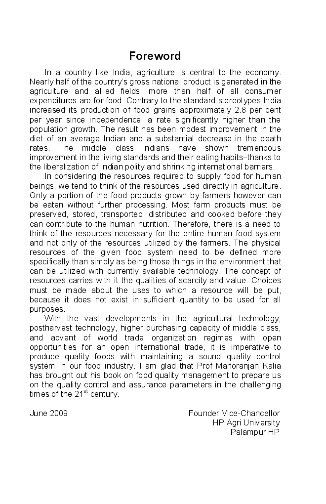 FOOD QUALITY MANAGEMENT 2nd Edition - Page 4