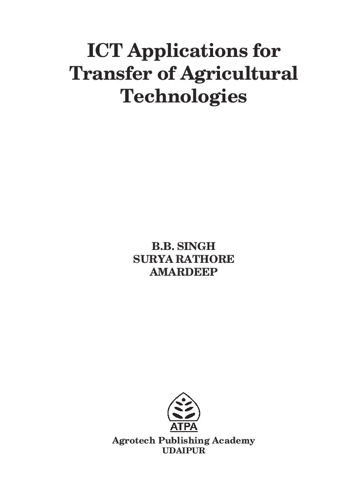 ICT Application for Transfer of Agricultural Technologies - Page 2