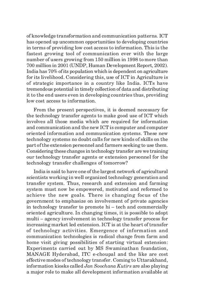 ICT Application for Transfer of Agricultural Technologies - Page 5