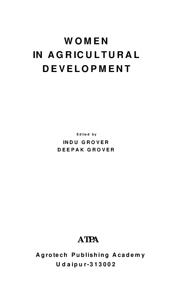 Women in Agricultural Development - Page 2