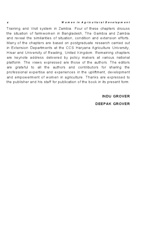 Women in Agricultural Development - Page 5