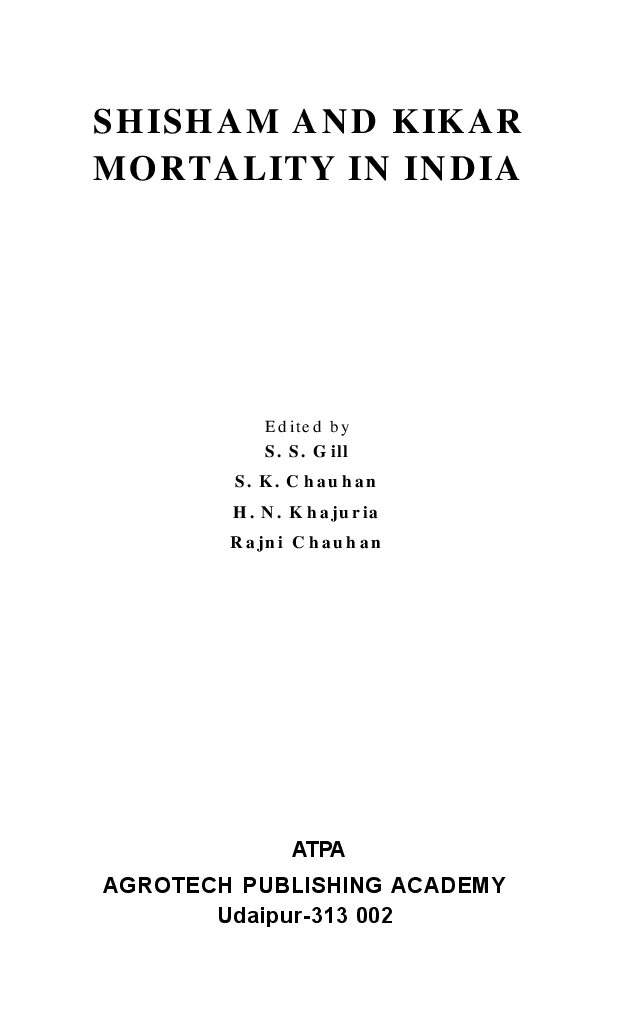 Shisham and Kikar Mortality - Page 2