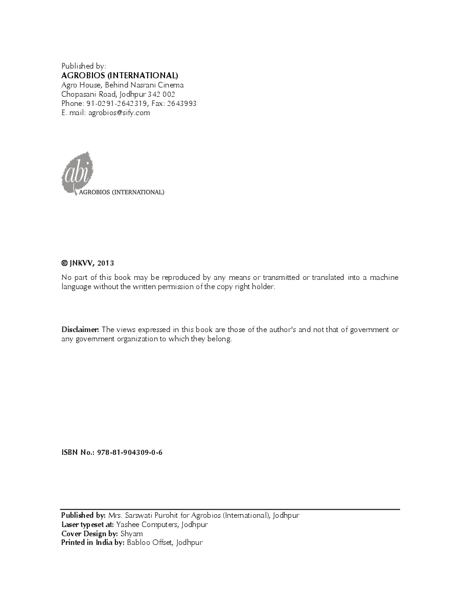 Crop Production In Stress Environment: Genetic and Management Option - Page 5