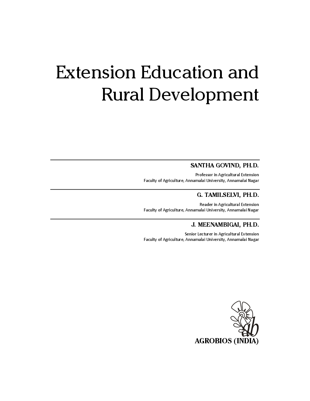 Extension Education and Rural Development (HB) - Page 2