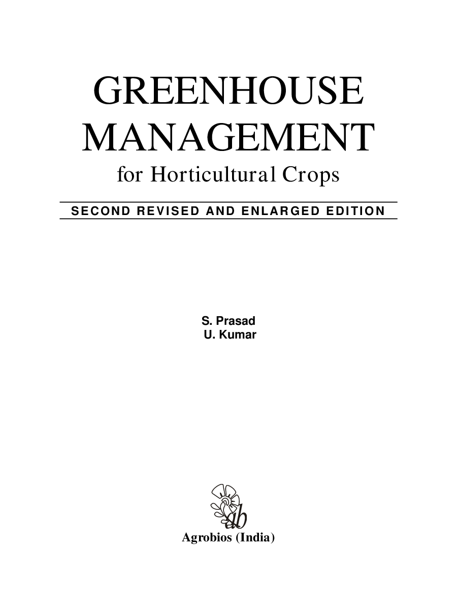 Greenhouse Management for Horticultural Crops (2nd Ed.) - Page 2