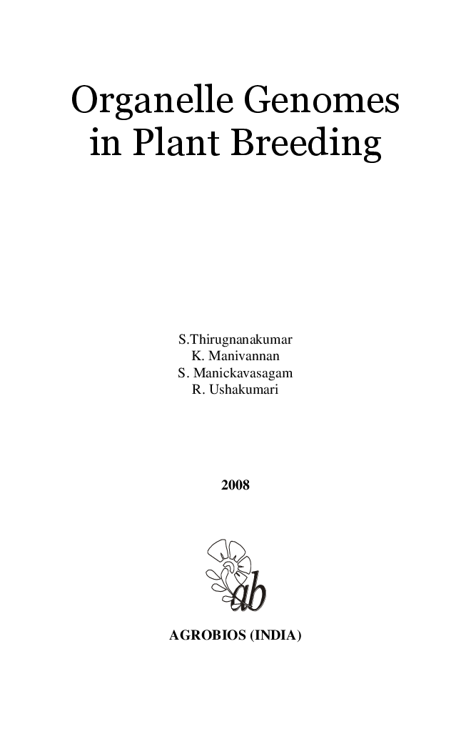 Organelle Genomes in Plant Breeding - Page 2