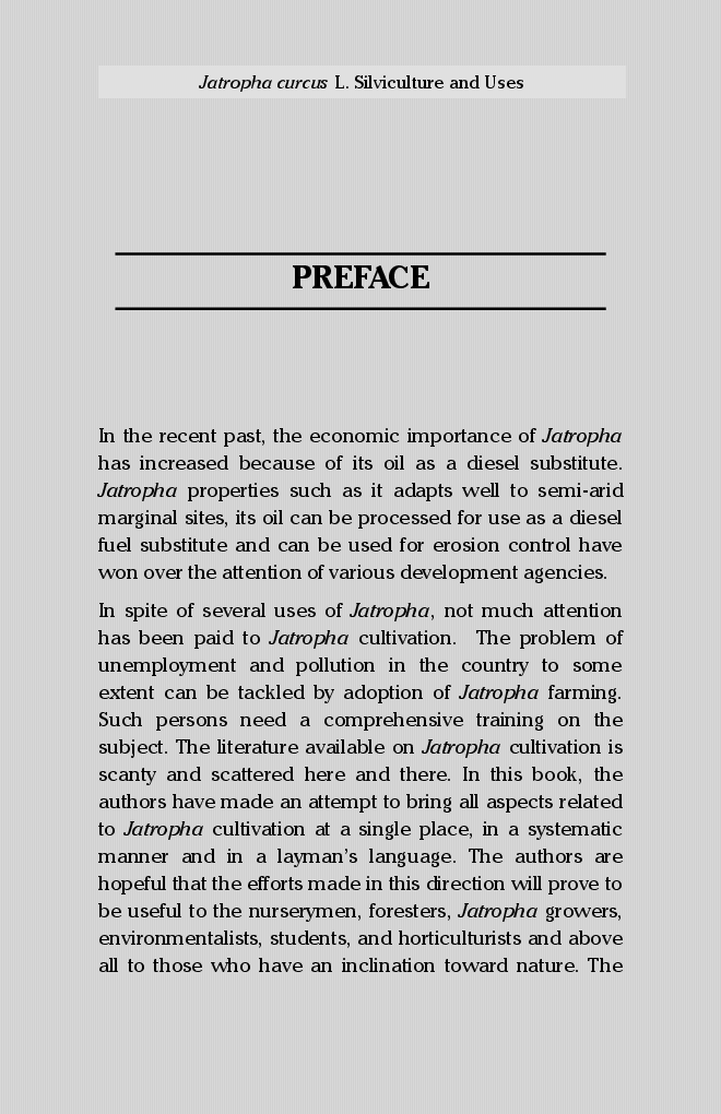 Jatropha Curcas L. Silviculture and Uses (2nd Ed.) - Page 4
