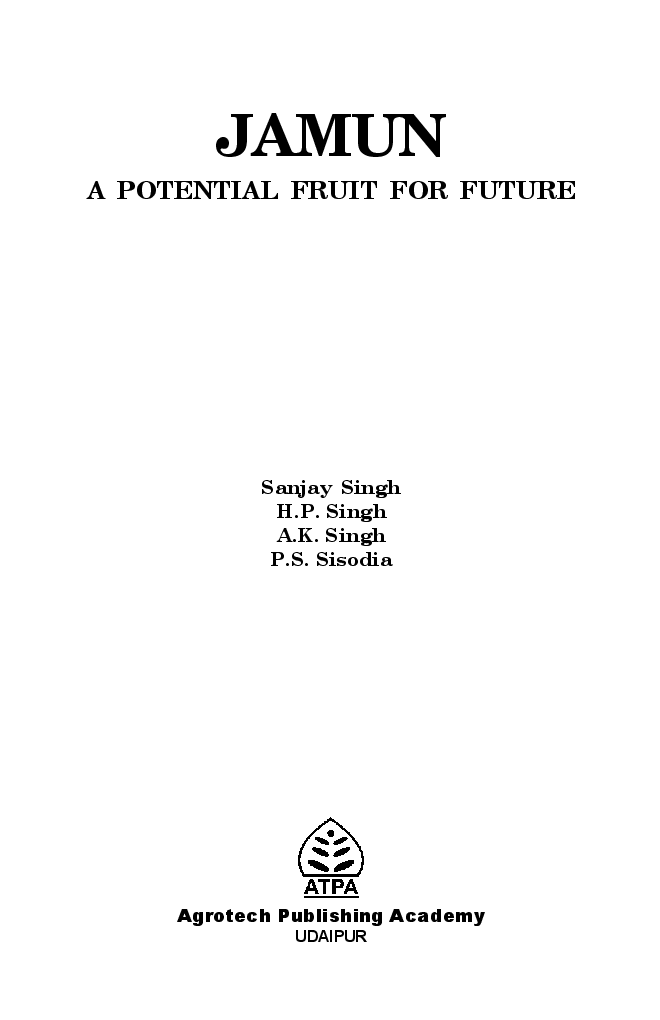 Jamun A Potential Fruit for Future - Page 2