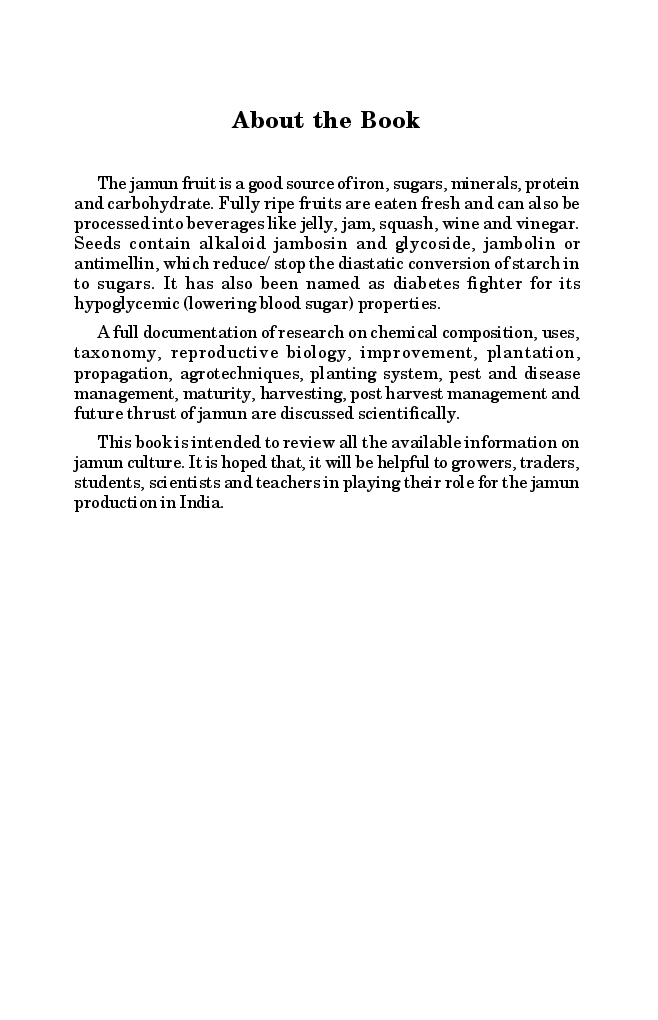 Jamun A Potential Fruit for Future - Page 5