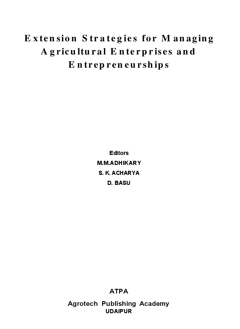 Extension Strategies For Managing Agricultural Enterprises And Entrepreneurship - Page 2