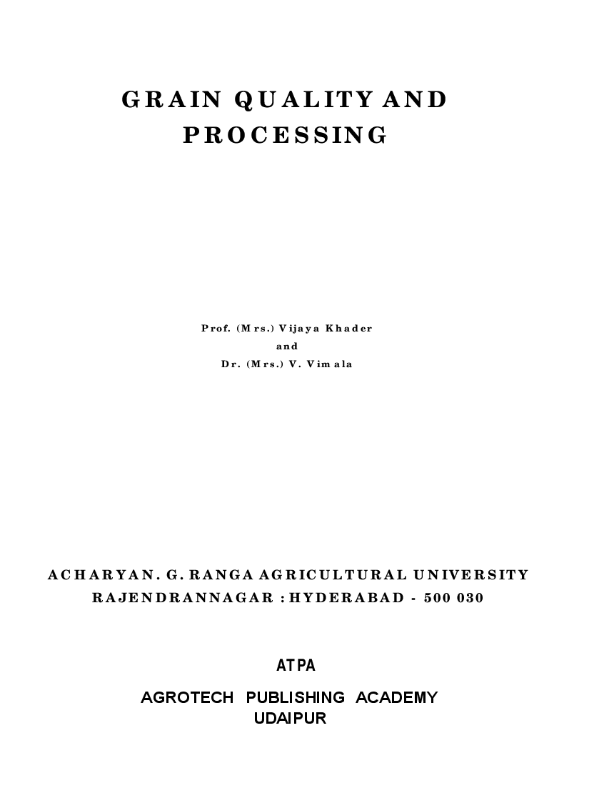 Grain Quality And Processing - Page 2