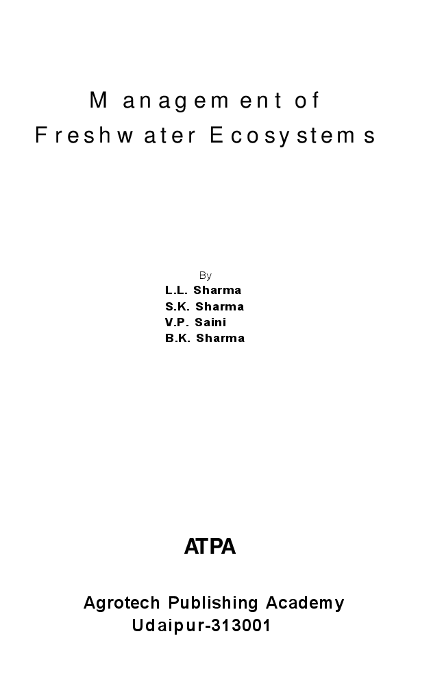 Management of freshwater ecosystems - Page 2