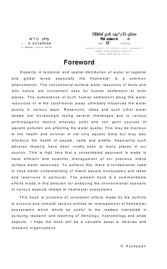 Management of freshwater ecosystems - Page 4