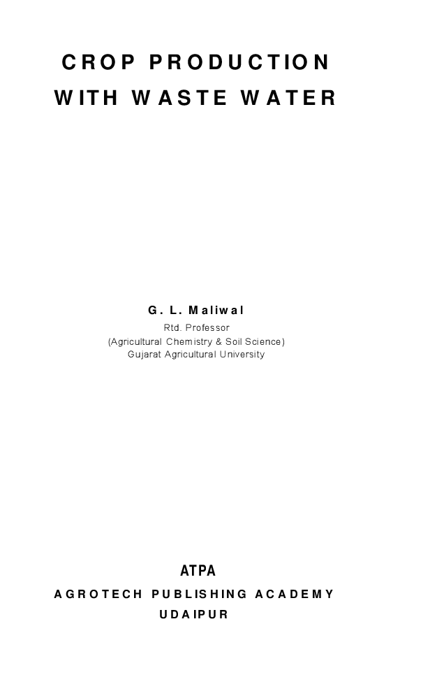 crop production with waste water - Page 2