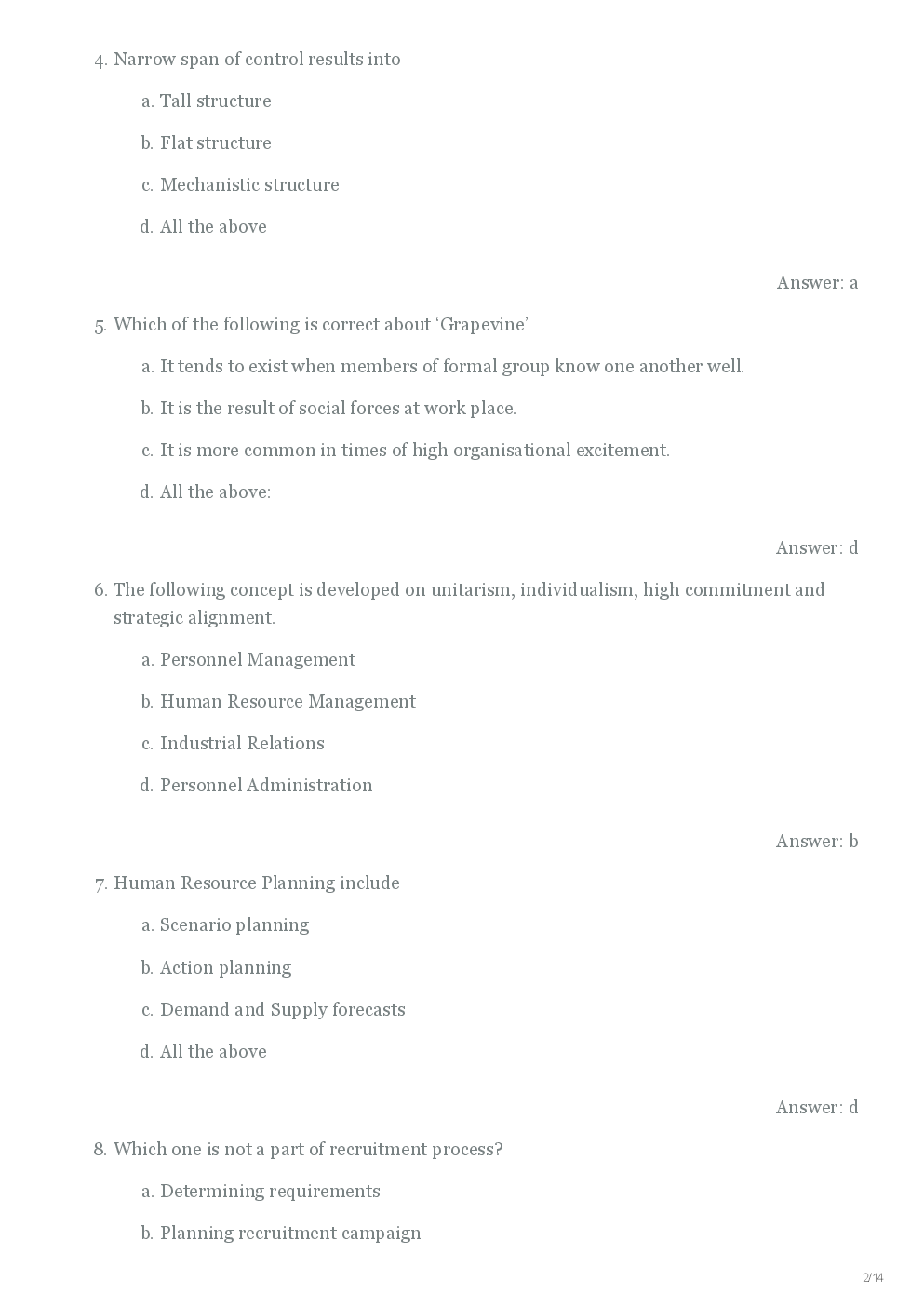CBSE UGC NET Previous Year 2012-14 Solved Question Paper Labor Welfare/HRM Paper-II (June-Dec) - Page 3