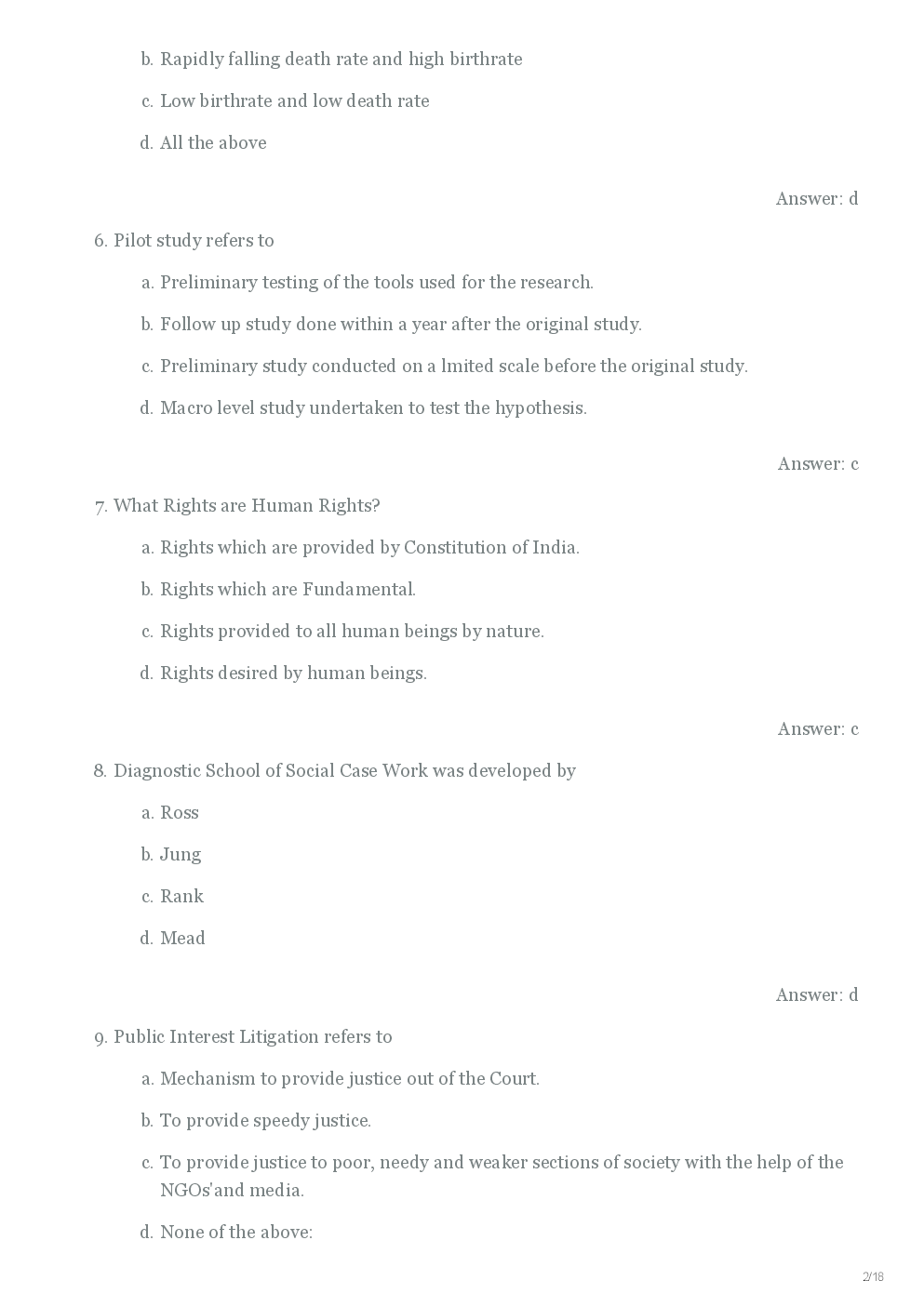 CBSE UGC NET Previous Year 2012-14 Solved Question Paper Social Work Paper-II (June-Dec) - Page 3