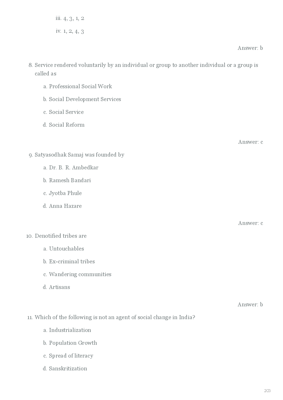 CBSE UGC NET Previous Year 2012-14 Solved Question Paper Social Work Paper-III (June-Dec) - Page 3