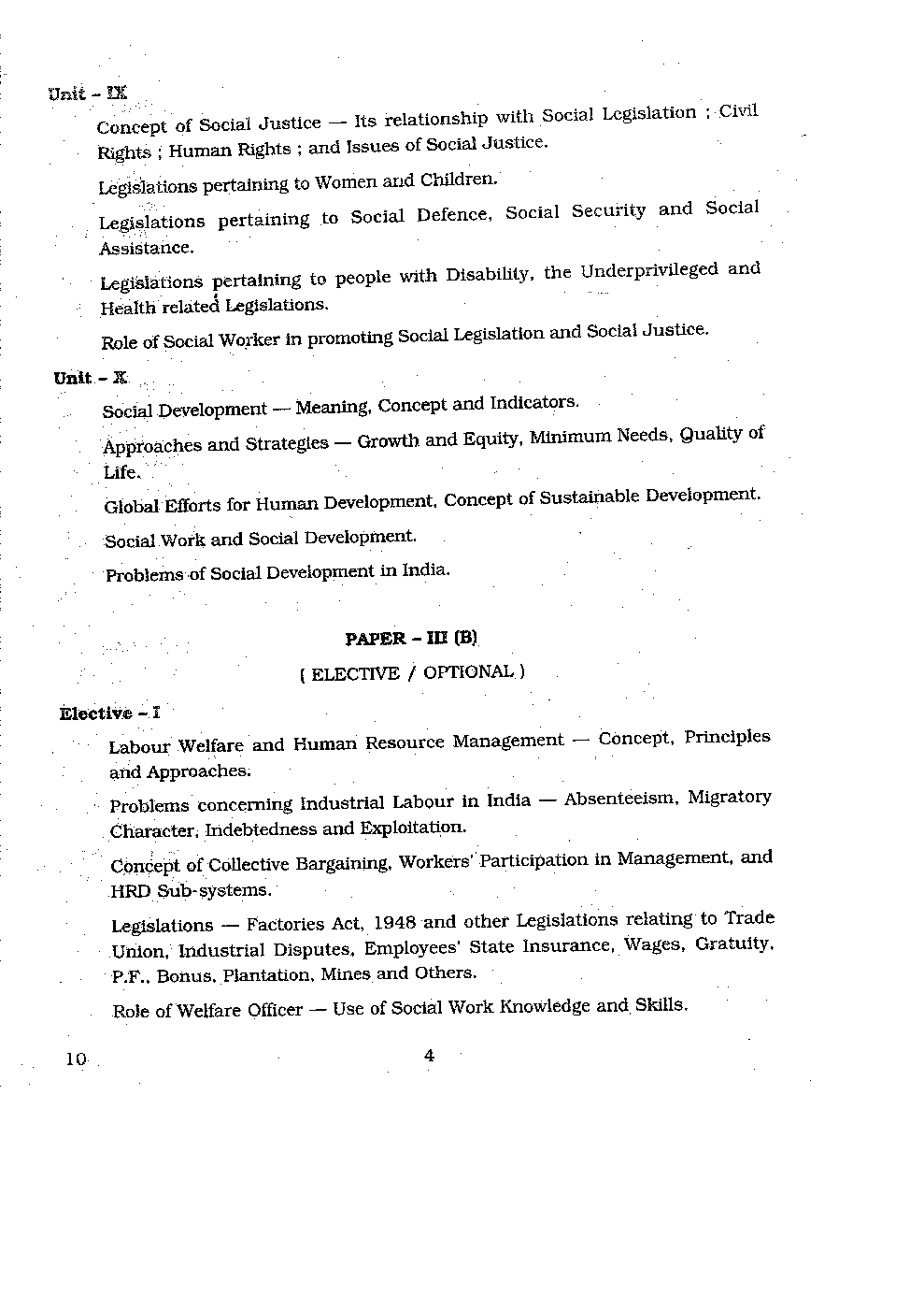 CBSE UGC NET Social Work Syllabus 2016 - Page 5