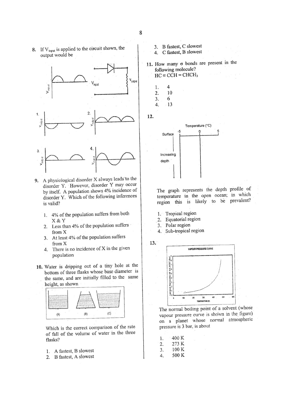 CSIR NET Previous Year 2011-16 Solved Question Paper Physical Science (Physics) Paper 1 - Page 4