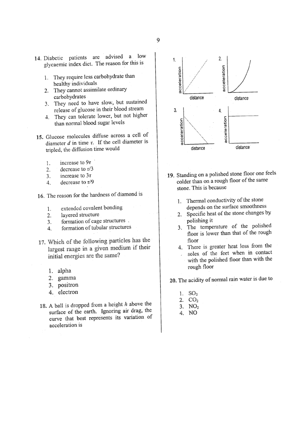 CSIR NET Previous Year 2011-16 Solved Question Paper Physical Science (Physics) Paper 1 - Page 5