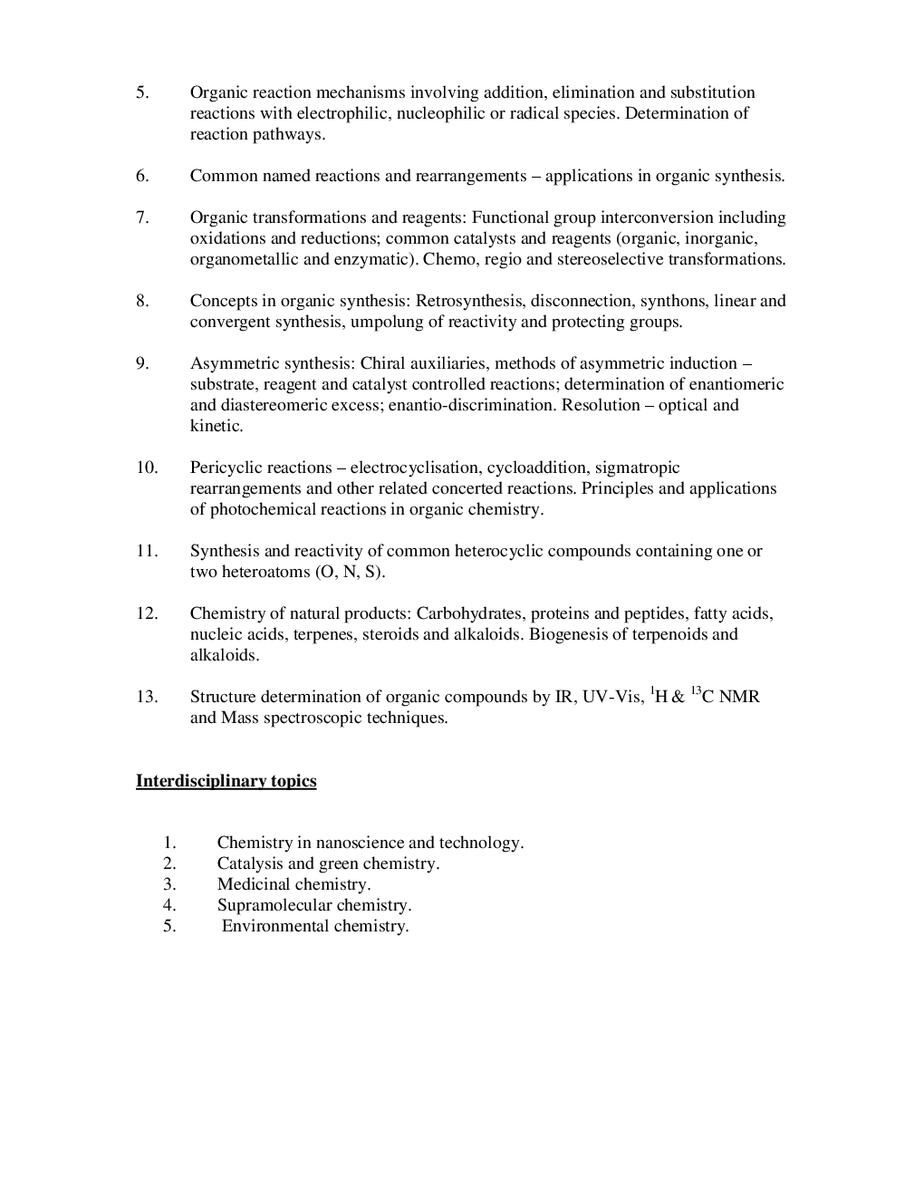 CSIR NET Chemical Science (Chemistry) Syllabus 2016 - Page 4