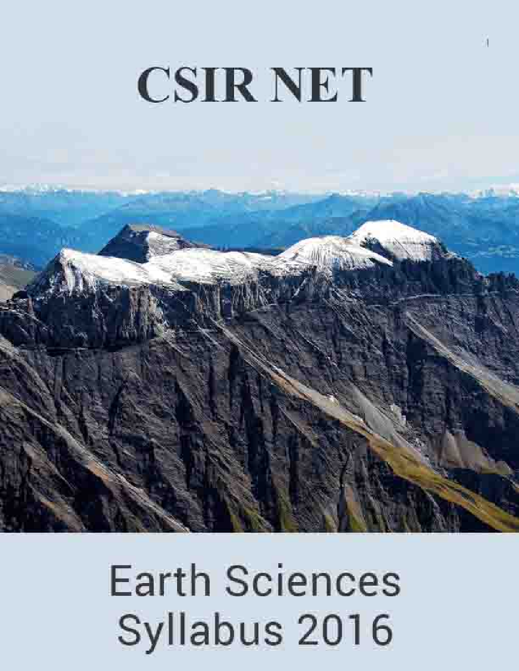CSIR NET Earth Sciences Syllabus 2016 - Page 1