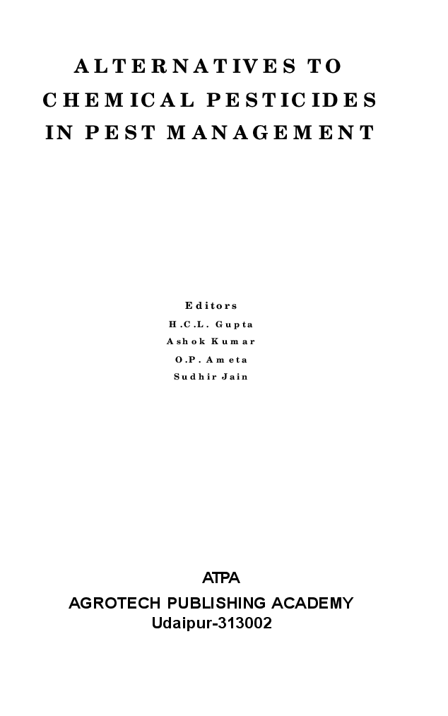 Alternatives to Chemical Pesticides in Pest Management - Page 2