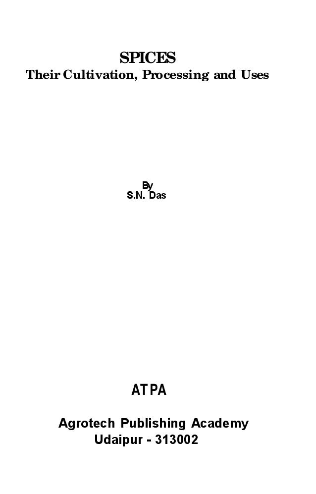 Spices their cultivation and post - harvest management - Page 2