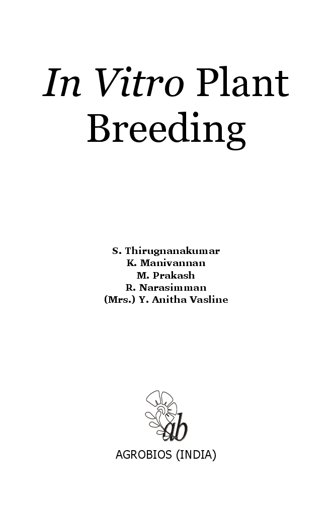 In Vitro Plant Breeding - Page 3