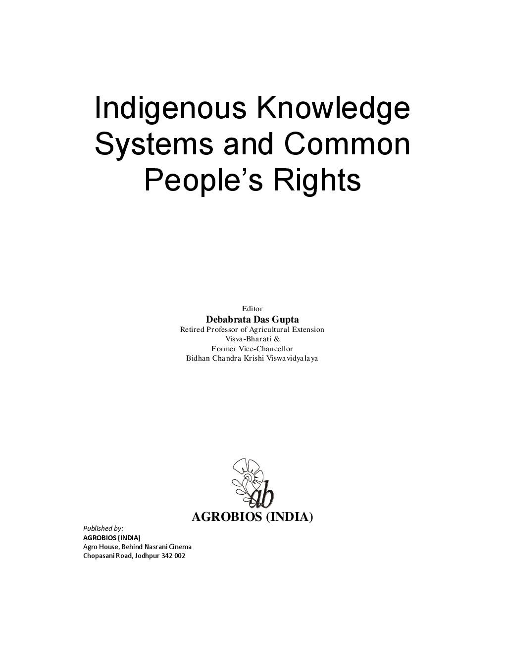 Indigenous Knowledge Systems and Common Peoples Rights - Page 2