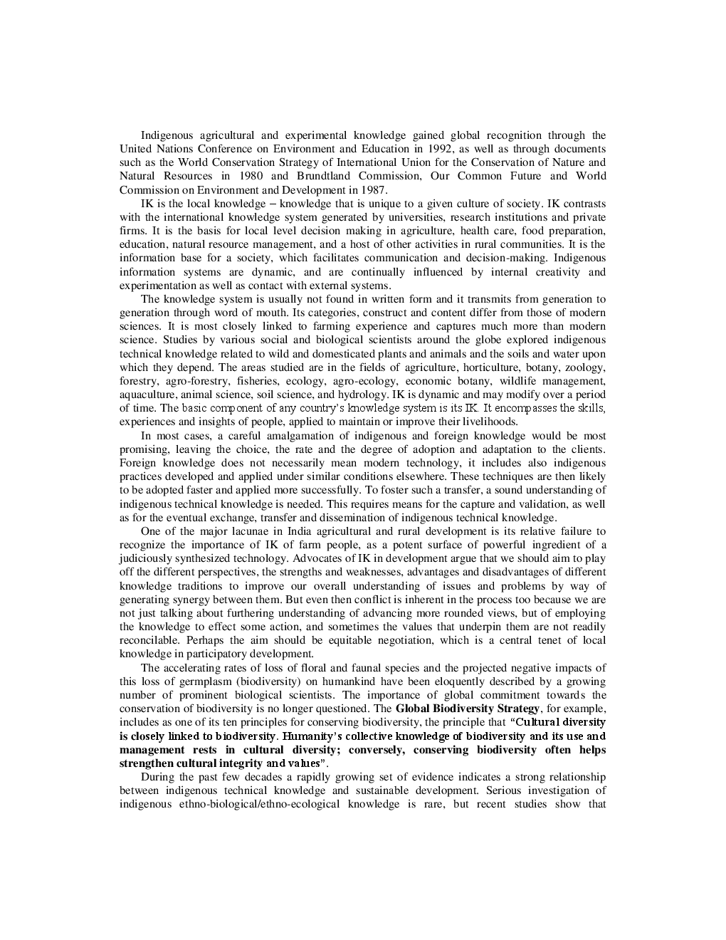 Indigenous Knowledge Systems and Common Peoples Rights - Page 5