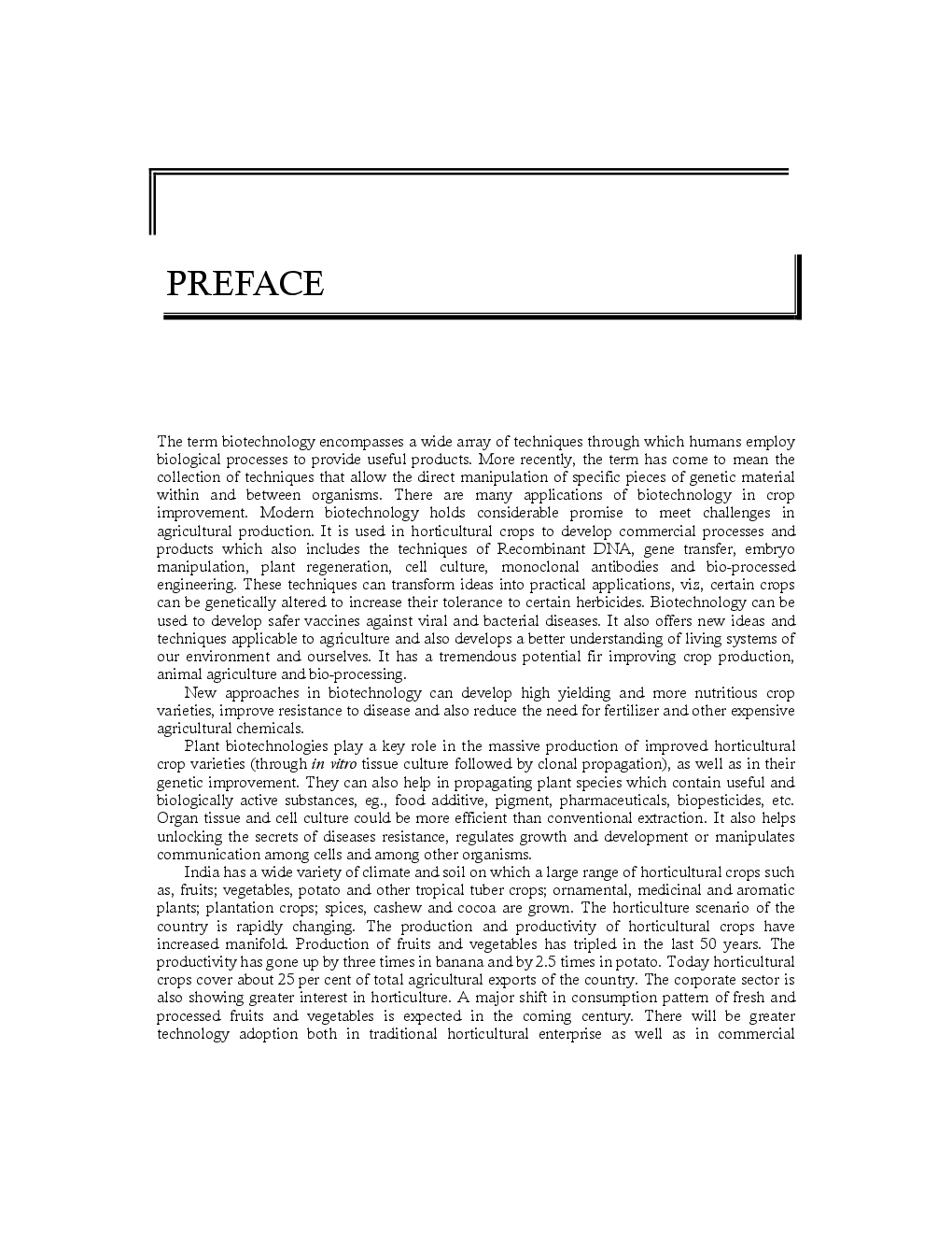 Impact of Plant Biotechnology on Horticulture (4th Ed) - Page 5