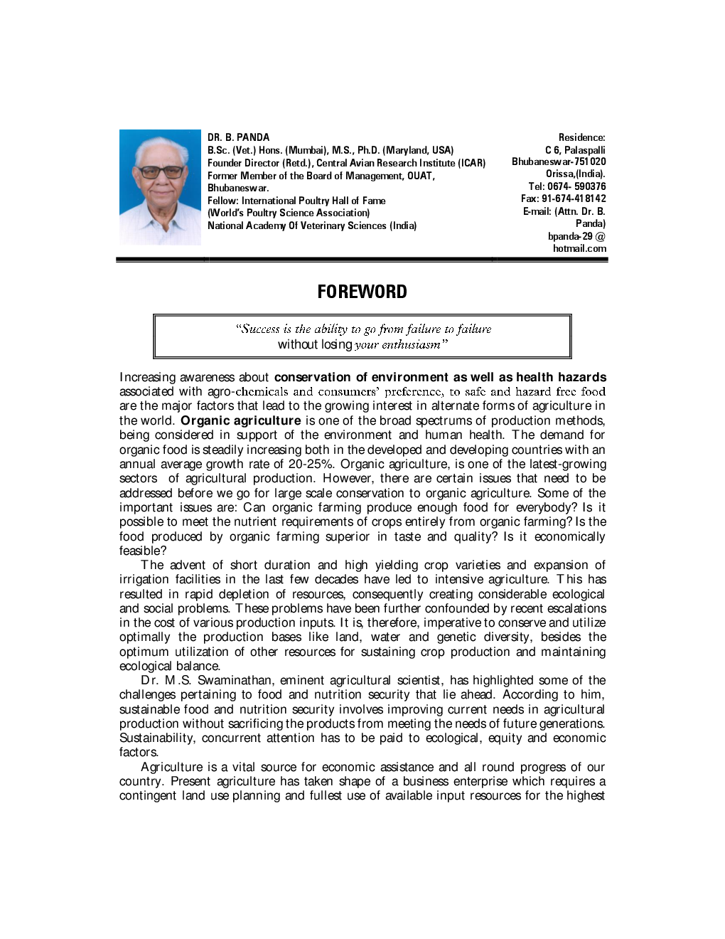 Principles and Practices of Organic Farming - Page 5