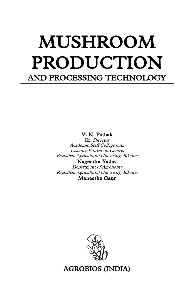 Mushroom Production and Processing Technology - Page 4