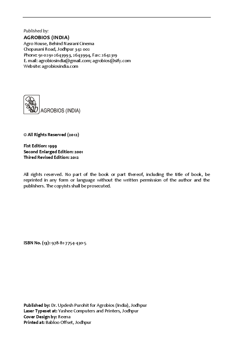 Methods In Plant Tissue Culture (3rd Ed.) - Page 4