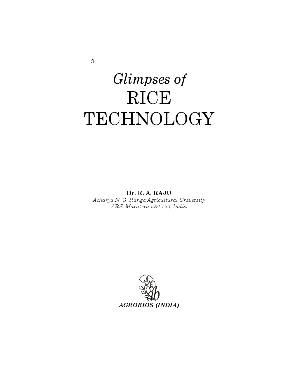 Glimpses of Rice Technology - Page 4