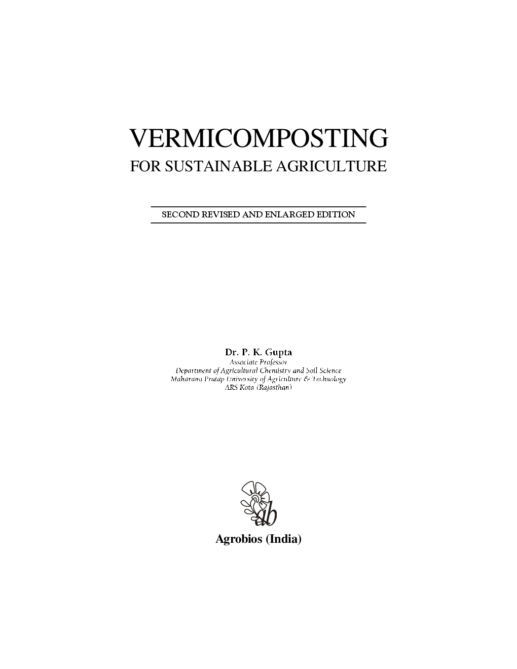 Vermicomposting for Sustainable Agriculture (2nd Ed.) - Page 4