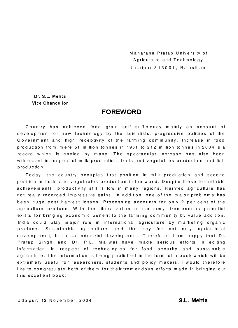 Technologies for Food Security and Sustainable Agriculture - Page 4