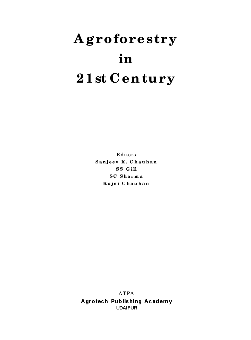 Agroforestry in 21st Century - Page 2