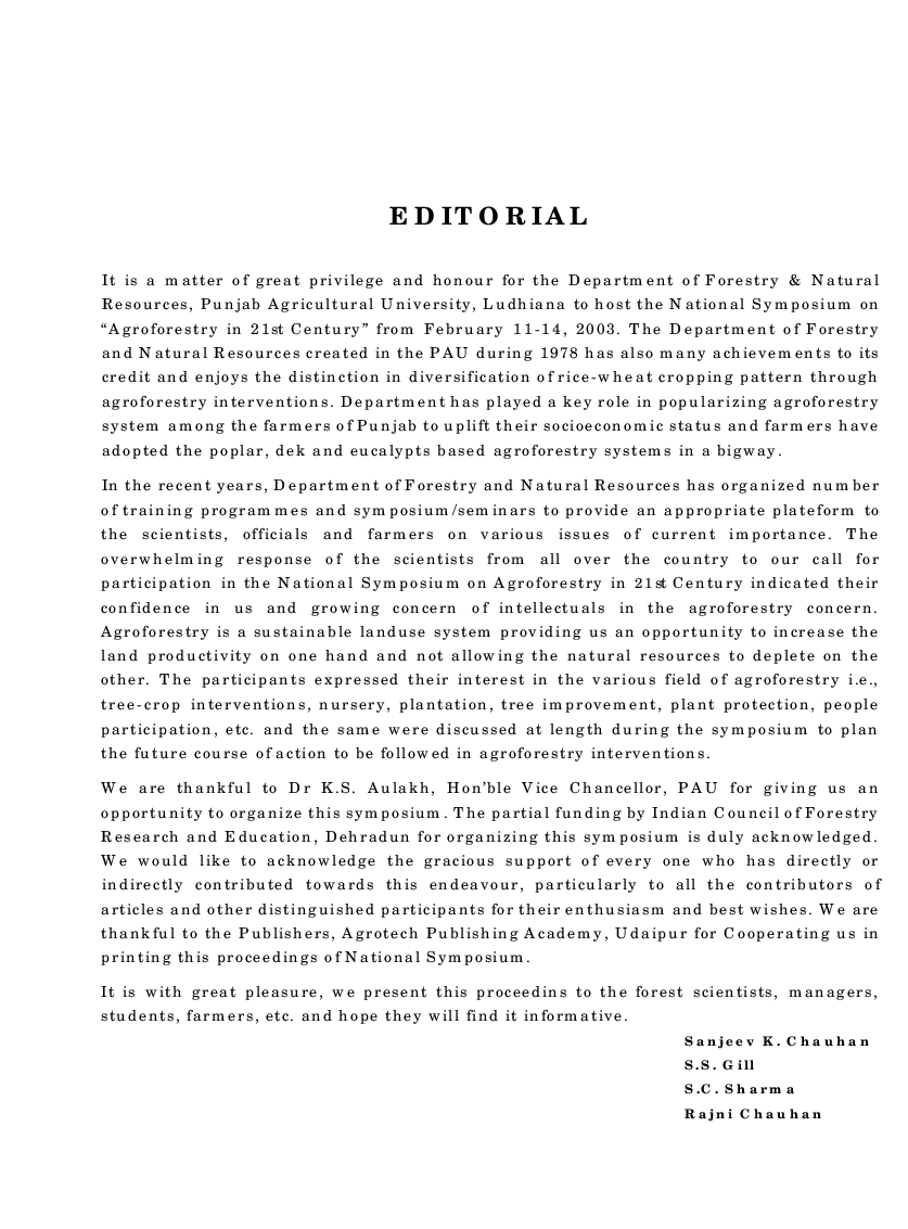 Agroforestry in 21st Century - Page 5