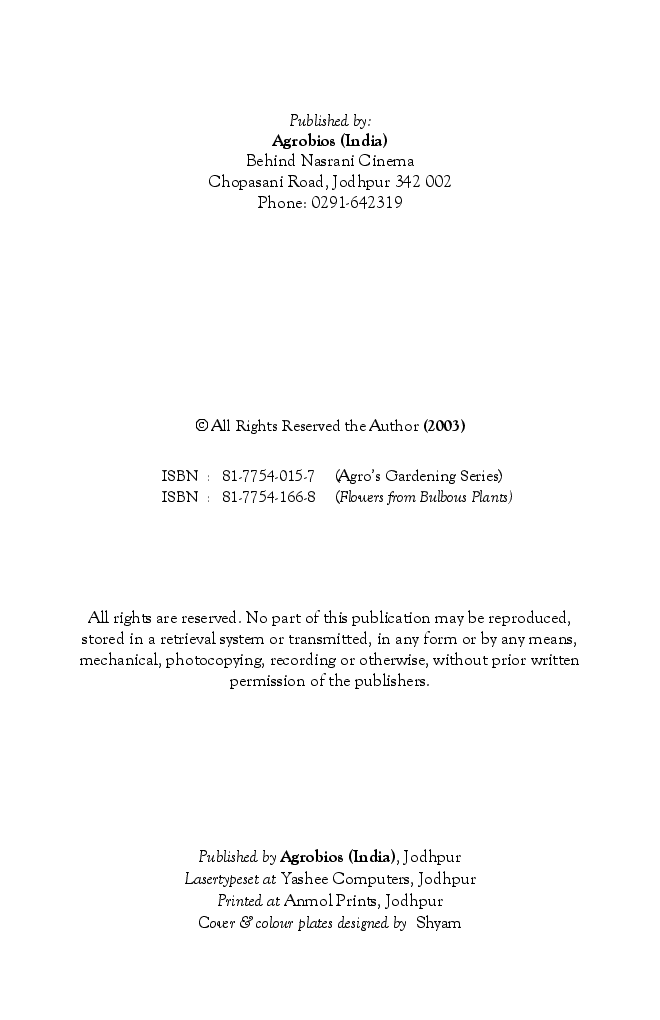 Flowers from Bulbous Plants - Page 5